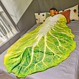 Double-Sided Lettuce Throw Blanket