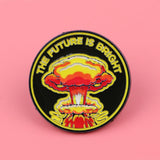 The Future is Bright Enamel Pin