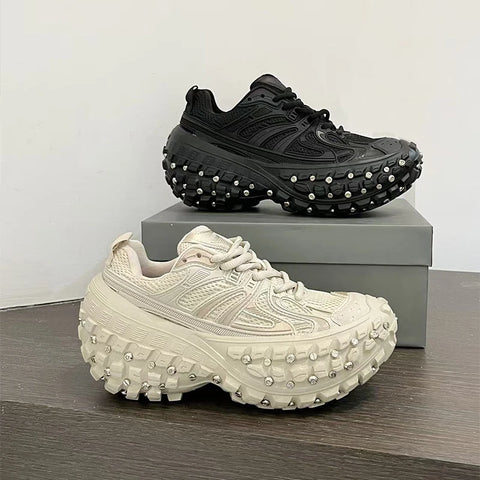 Metal Stud Thick Sole All Terrain Sneakers