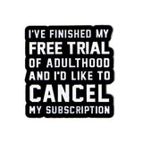 Adulthood Enamel Pin