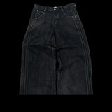 Vintage Striped Embroidered Sweatpant Jeans