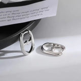 Stainless Steel Hollow Heart Hoop Earrings