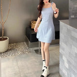 Gingham Plaid Slip Dress