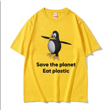 Save The Earth Eat Plastic Tee