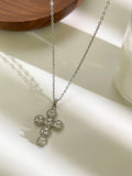 CZ Diamond Cross Chain