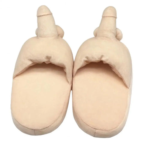 Pee Pee Plush Flat Slippers