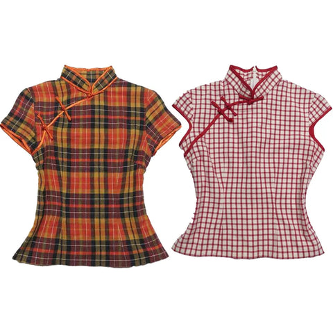 Oriental Short Sleeve Top