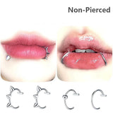 Stainless Steel Fake Lip Ring