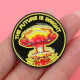 The Future is Bright Enamel Pin