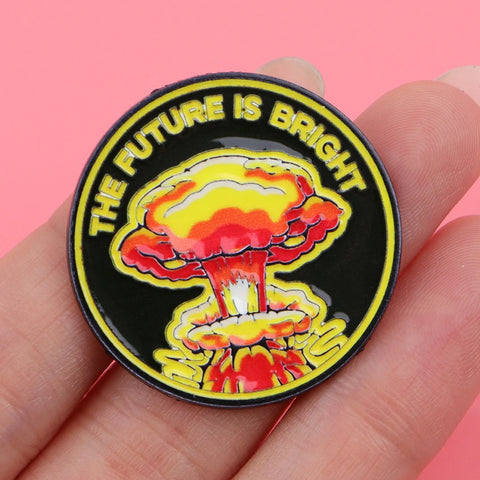 The Future is Bright Enamel Pin