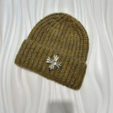 Metal cross Knitted Hat