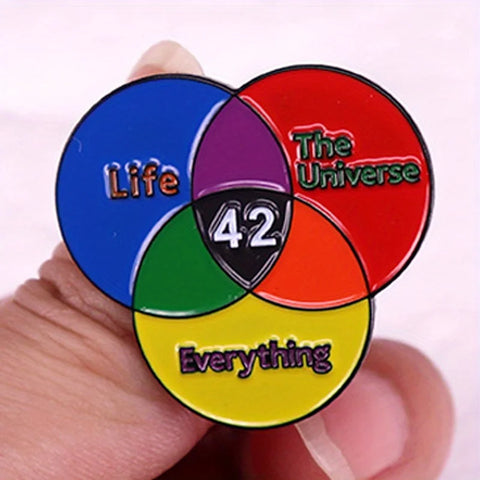"Life The Universe Everything 42" Pin