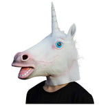 Unicorn Rubber Horse Mask
