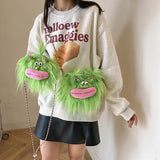 Long Hair Monster Crossbody Bag