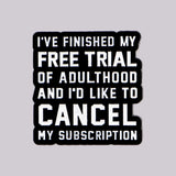 Adulthood Enamel Pin