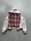 Reversible Plaid Hoodie