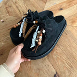 Wallabee Cow Suede Clogs