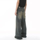Wide Leg Washed Denim