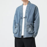 Denim Cotton Kimono Jacket