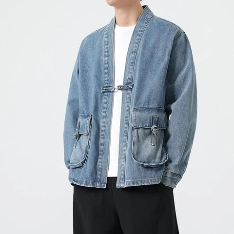 Denim Cotton Kimono Jacket