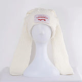 Handmade Long Rabbit Ear Wool Beanie