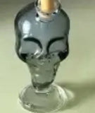 Glass Heart Bottle Cig Holder