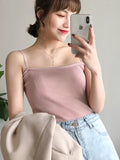 Ribbed Halter Crop Tops