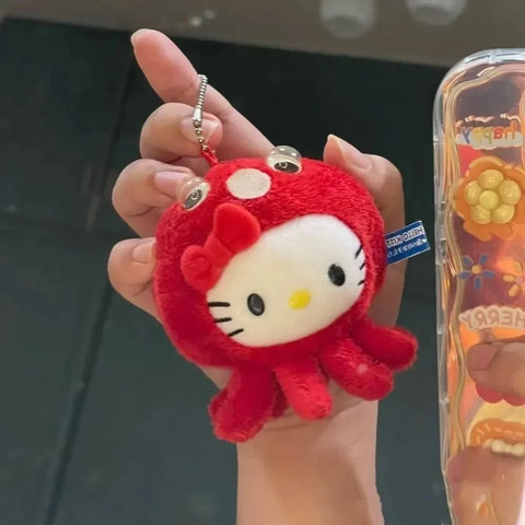 Hello Octopus Kitty Keychain