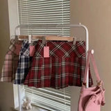 Plaid Pleated Mini Skirt