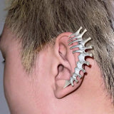 Silver Spine Bone Ear Clip