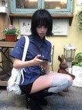 Vintage Plaid Asymmetrical Shirt