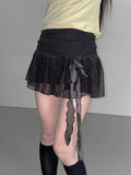 Sweet Polka Dot Mini Skirt