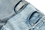 Double-layer Patchwork Baggy Jeans