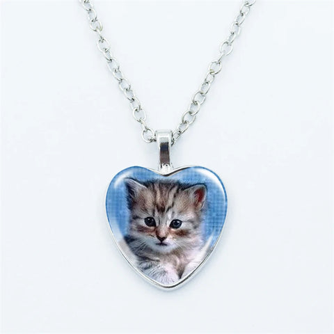 Kitten Heart Necklace
