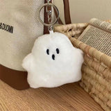 Fuzzy Ghost Keychain