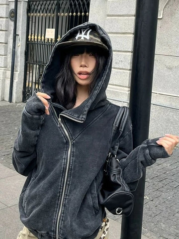 Asymmetrical Y Hoodie