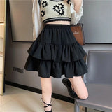 Double Pleated Ruffled Skirt