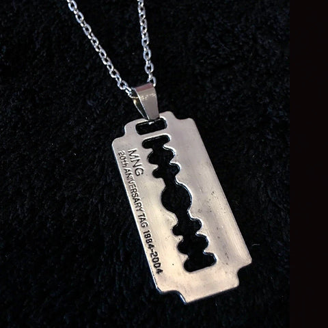 Steel Razor Blade Necklace