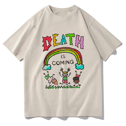 Death Is Coming Rainbow Tee