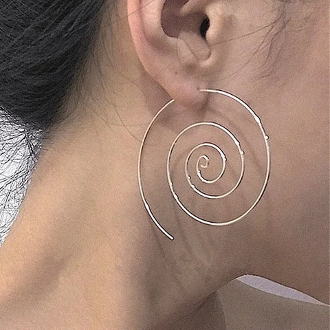 Spiral Hoop Earring