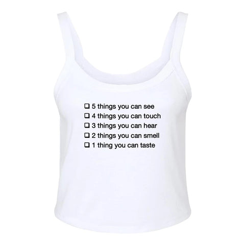 See Touch Hear Smell Taste Cami Top