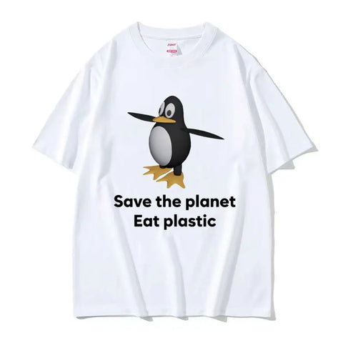 Save The Earth Eat Plastic Tee