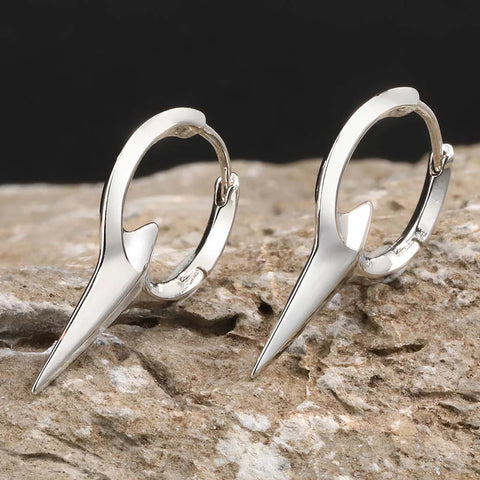 Chrome Dagger Earrings
