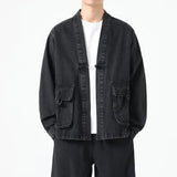 Denim Cotton Kimono Jacket