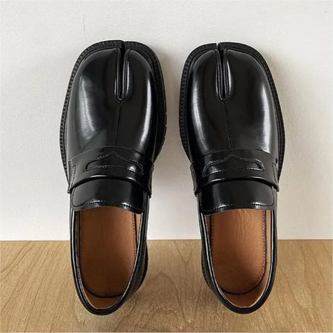 Patent Leather Unisex Tabi Loafers