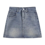 Asymmetrical Denim Skirt
