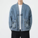Denim Cotton Kimono Jacket