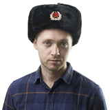 Soviet Badge Russian Ushanka Hat