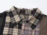 Vintage Patchwork Plaid Shirt