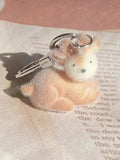 Fluffy Pig Keychain